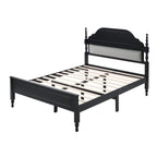 Queen Bed with Padded Headboard for Elegant Bedrooms.
