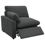 Hollander Dark Grey Modular Power Reclining Sectional.