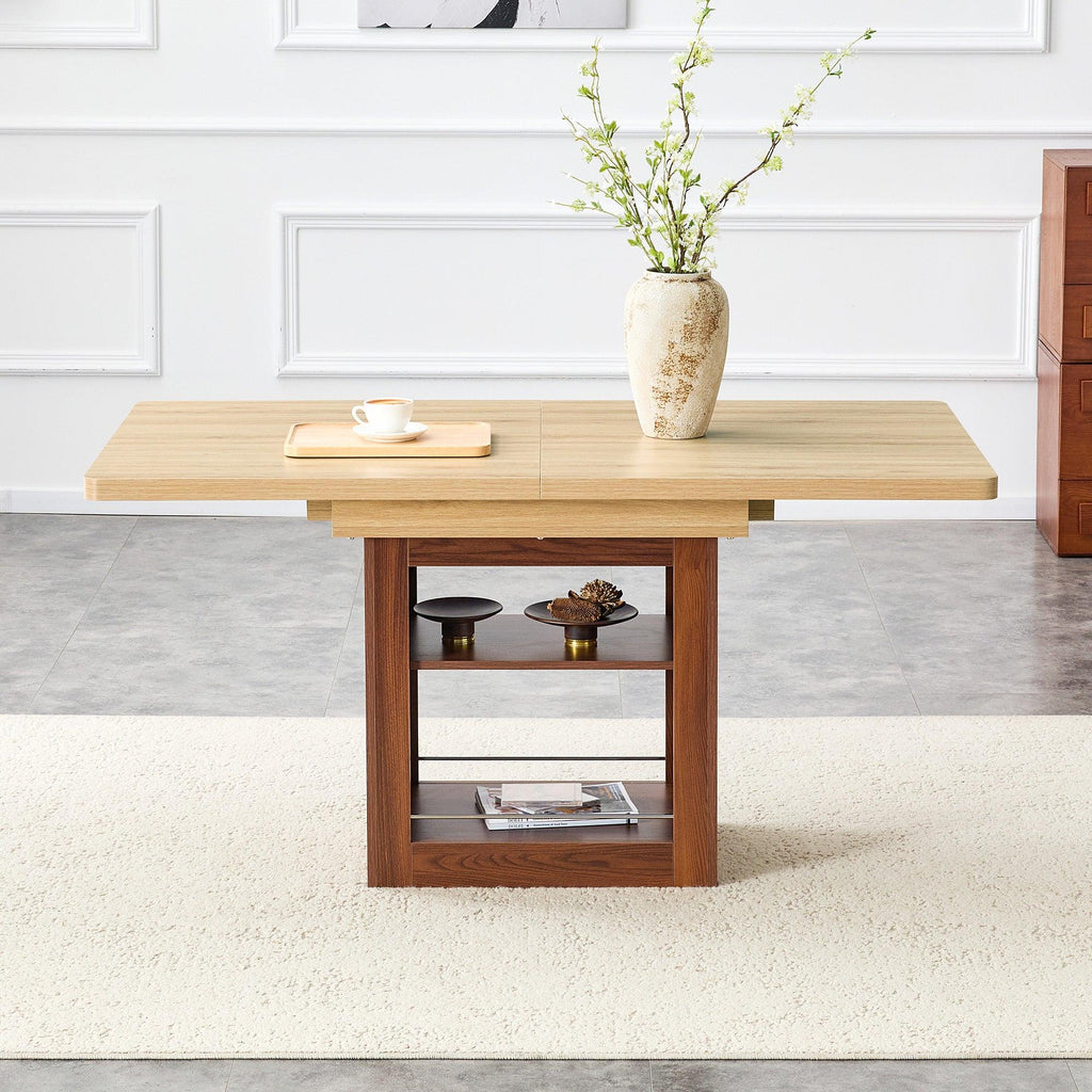 Expandable Dining Table with Storage - 59 to 71 inches.