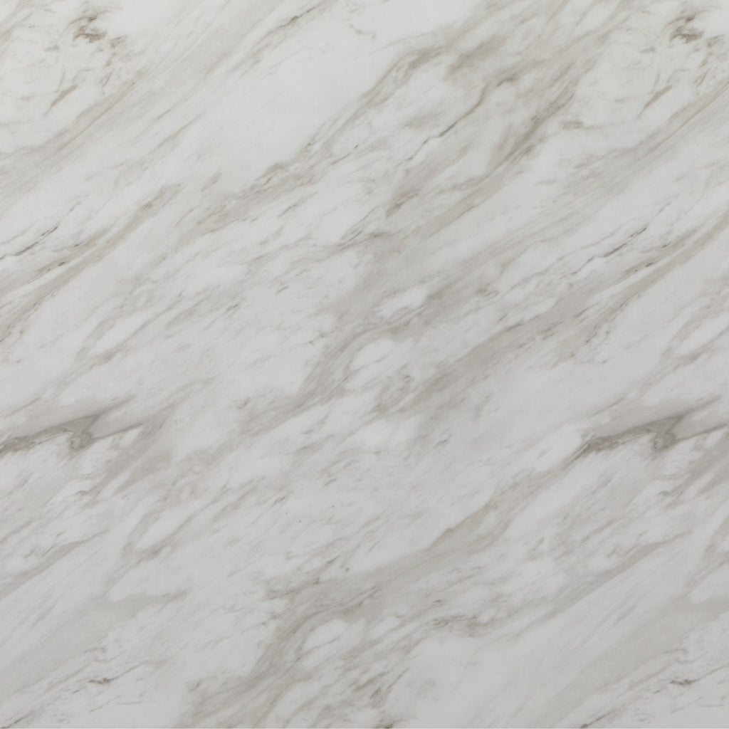 Close-up of faux marble tabletop texture from 5PC Dining Table Set - Faux Marble - Modern Dining, showcasing realistic veining and finish.
