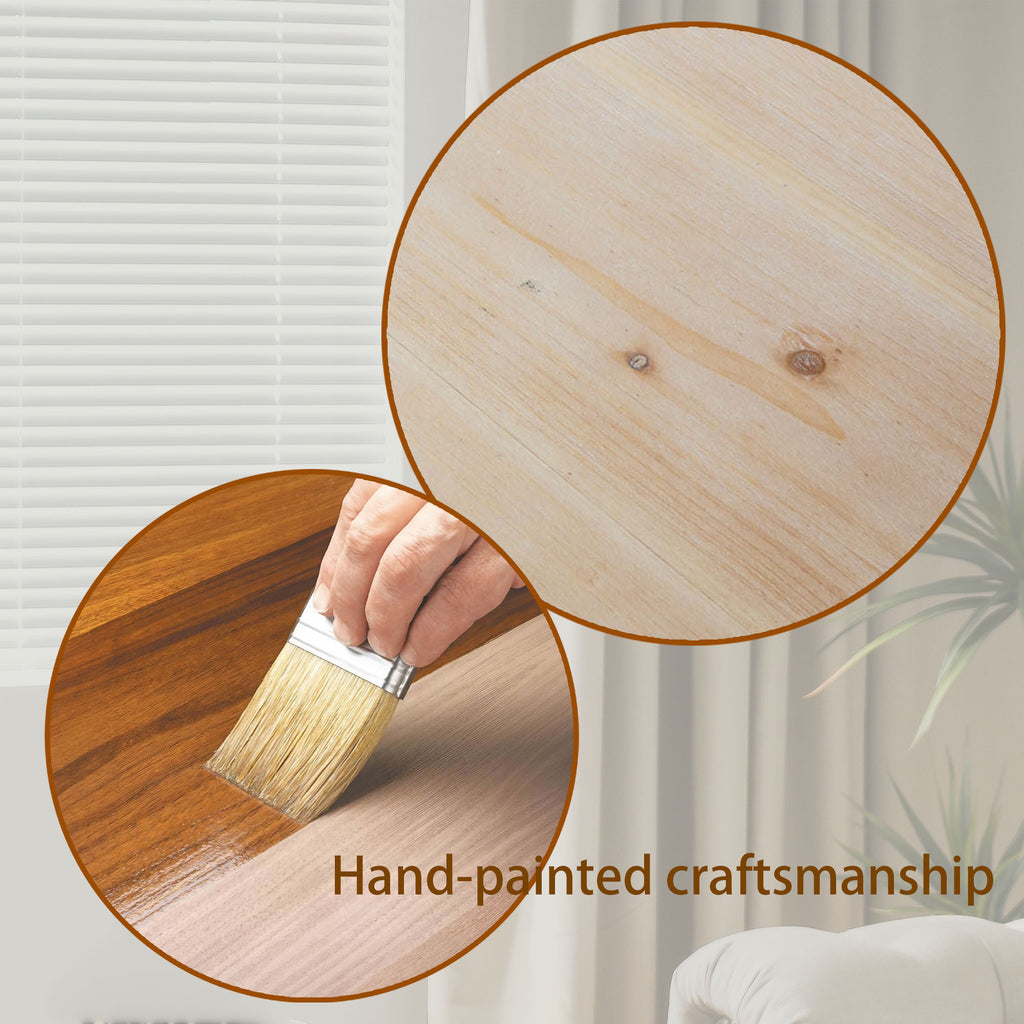 59in Modern Minimalist Wooden Console Table with Column Pedestal Design – Elegant Decorative Accent for Entryway, Living Room, and Hallway