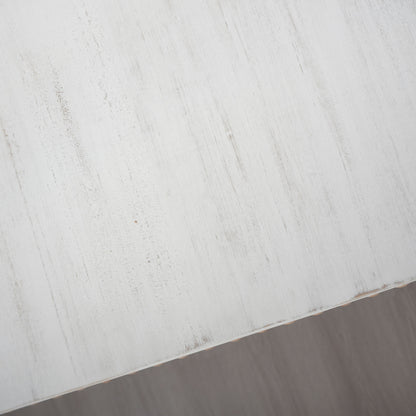 Washed white Console Table, 59in Entryway Table, Curved Waterfall-style Table,Console table with wood beads,Entrance Table for Entryway, Hallway, Living Room, Foyer, Corridor, Office