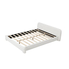 Cozy Boucle Upholstered Bed for King Size Bedrooms.