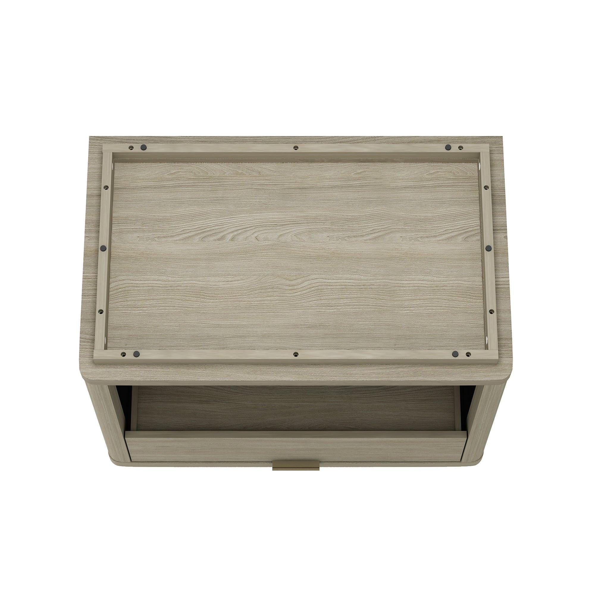 Evelyn 32' Nightstand in Natural (1-Drawer).