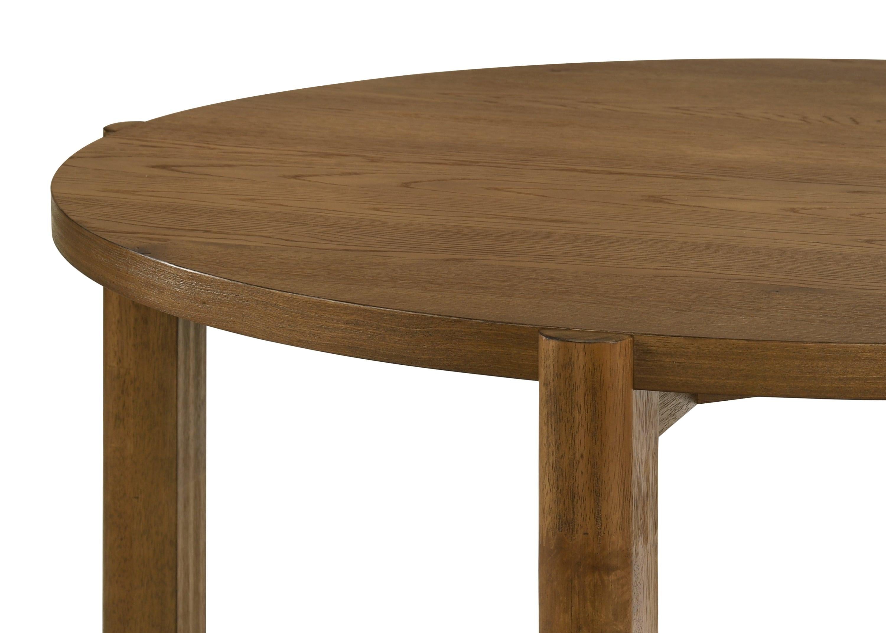 Andrew 5-Piece Round Dining Set - Mid-Century Modern Design.