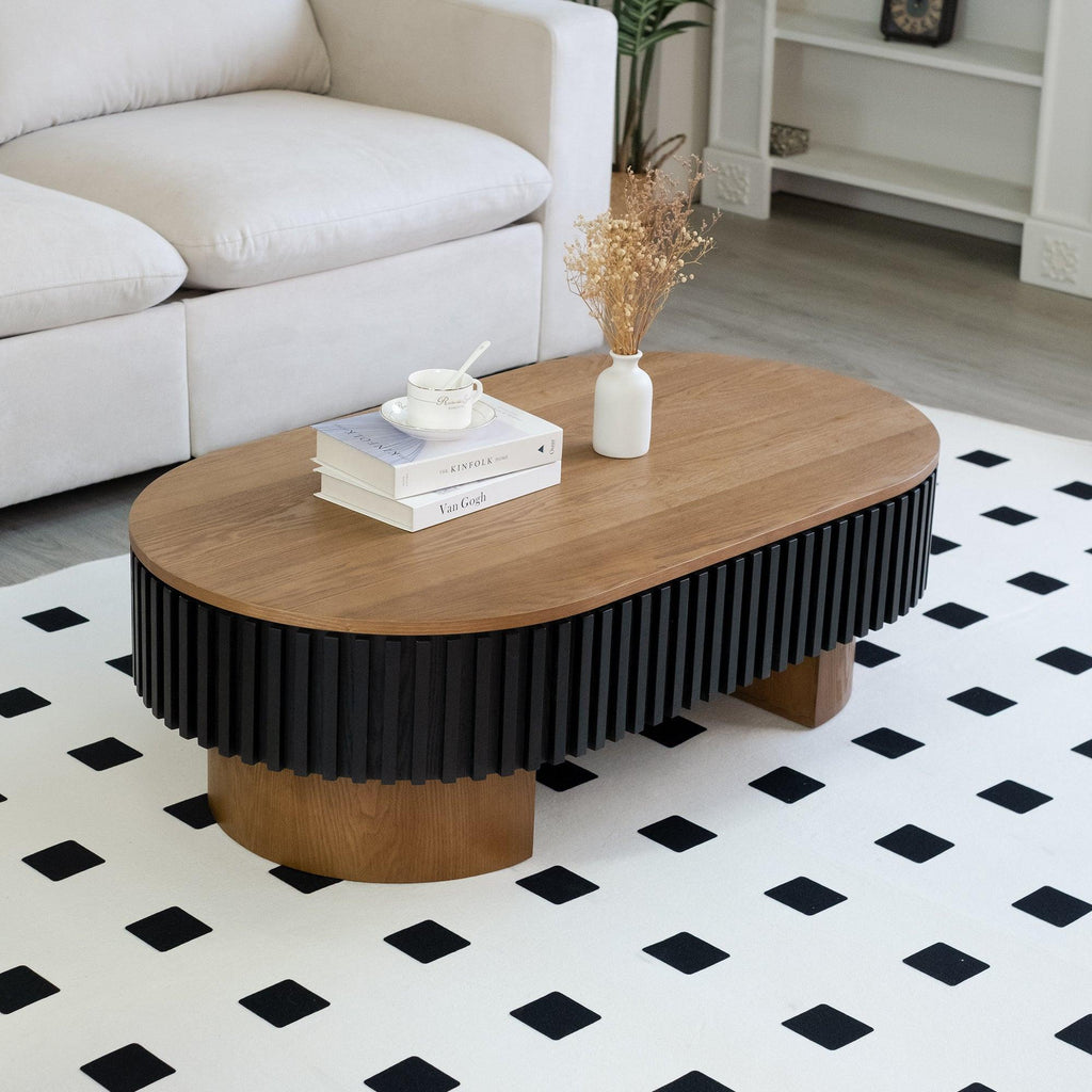 43.7" Modern Coffee Table with Hidden Storage - Perfect for Living Room.