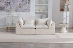 Oversized Modular Sectional Sofa with Ottoman for Living Room.