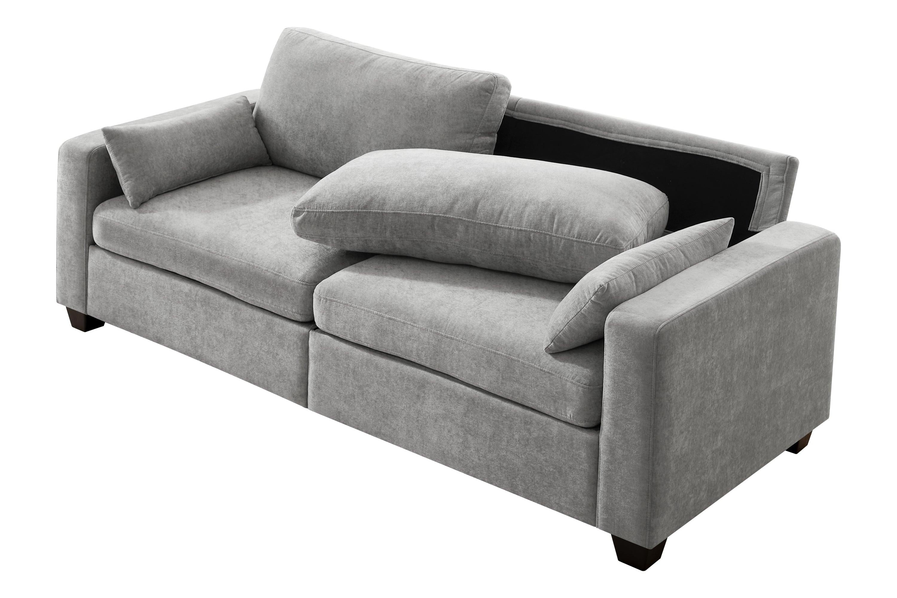 Modern Loveseat Sofa for Small Spaces with Removable Cover.