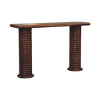 Solid Wood Console Table - Artisan Furniture Sculpted Legs.
