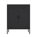 Naomi 32' Metal Accent Cabinet in Black