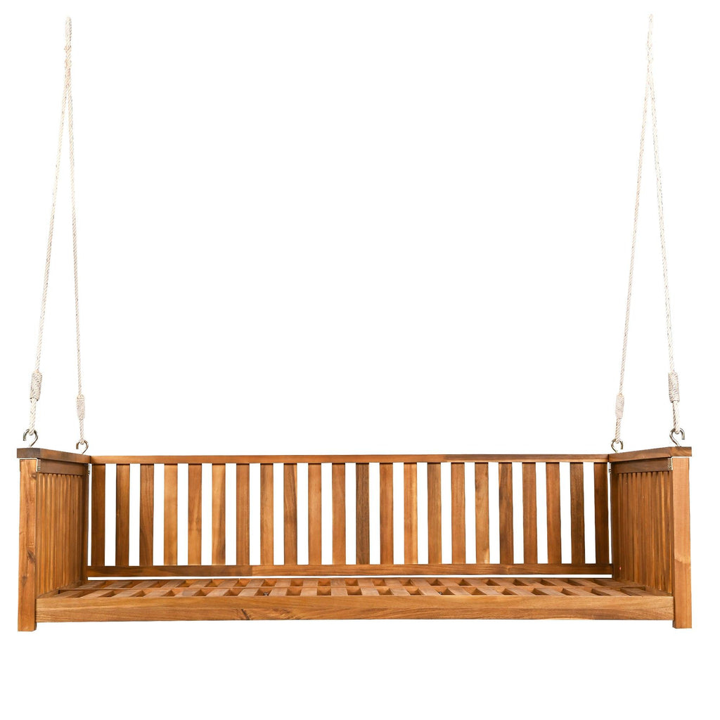 TOPMAX Twin Size Garden Swing Bed for Outdoor Relaxation.