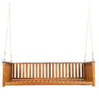 TOPMAX Twin Size Garden Swing Bed for Outdoor Relaxation.