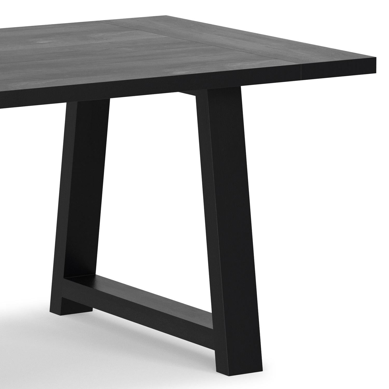 Whitley Black Wooden Dining Table.