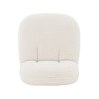 Edina Boucle Lounge Chair in White
