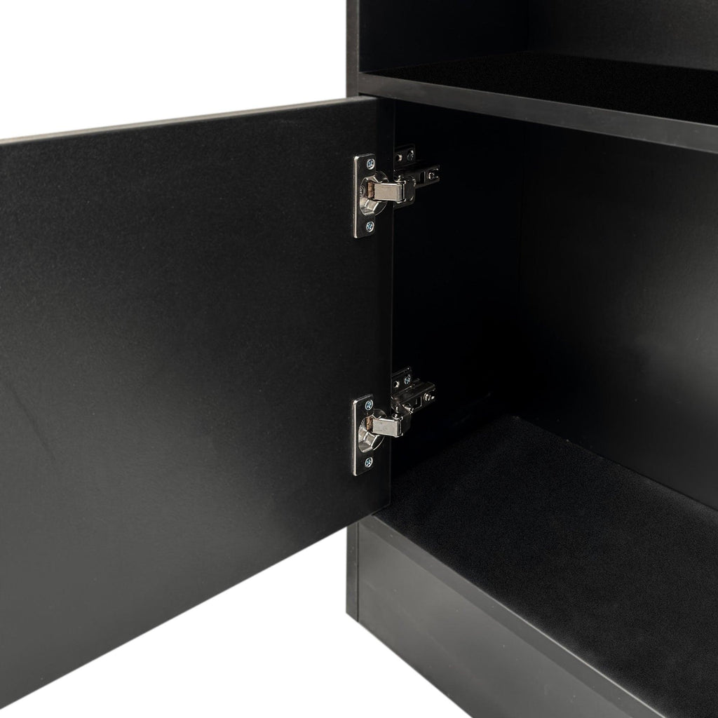 70.87' Tall Bookshelf with 10 Cubes and Cabinet.