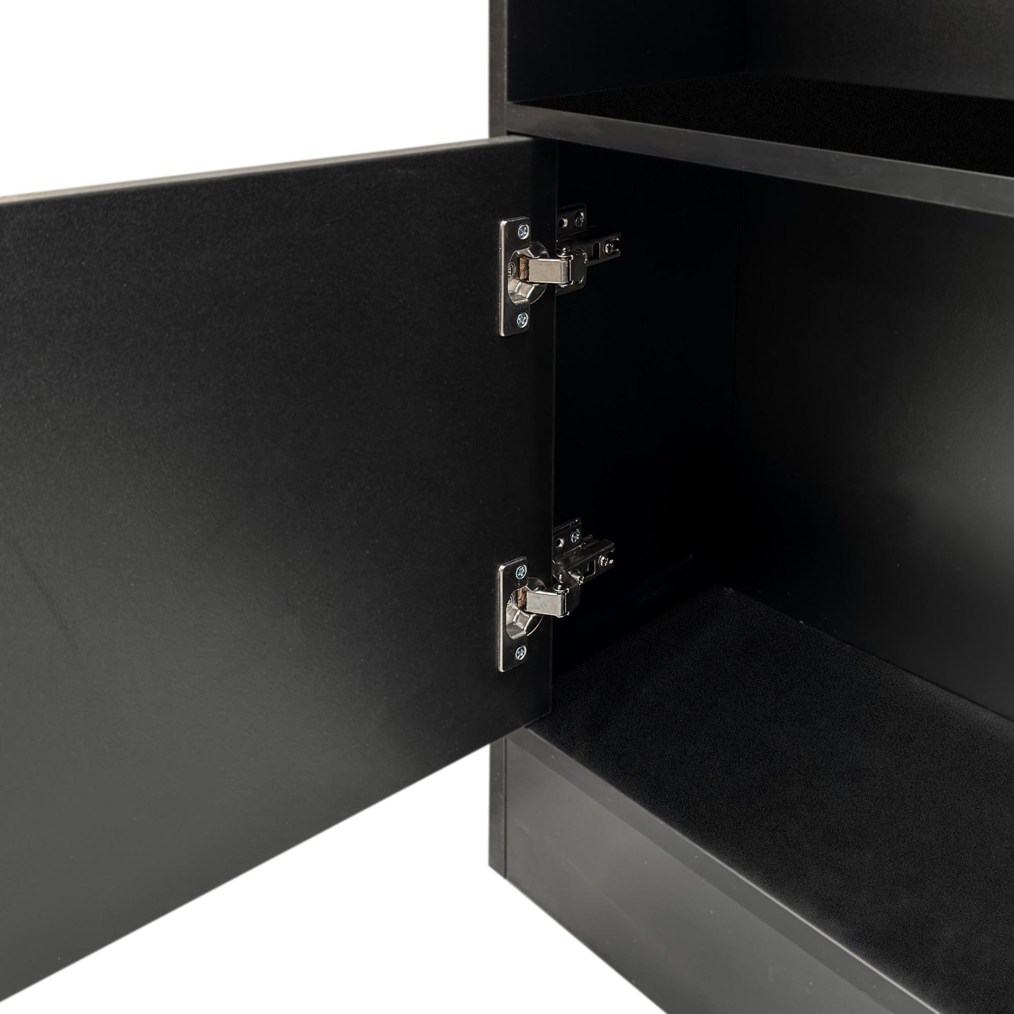 70.87' Tall Bookshelf with 10 Cubes and Cabinet.