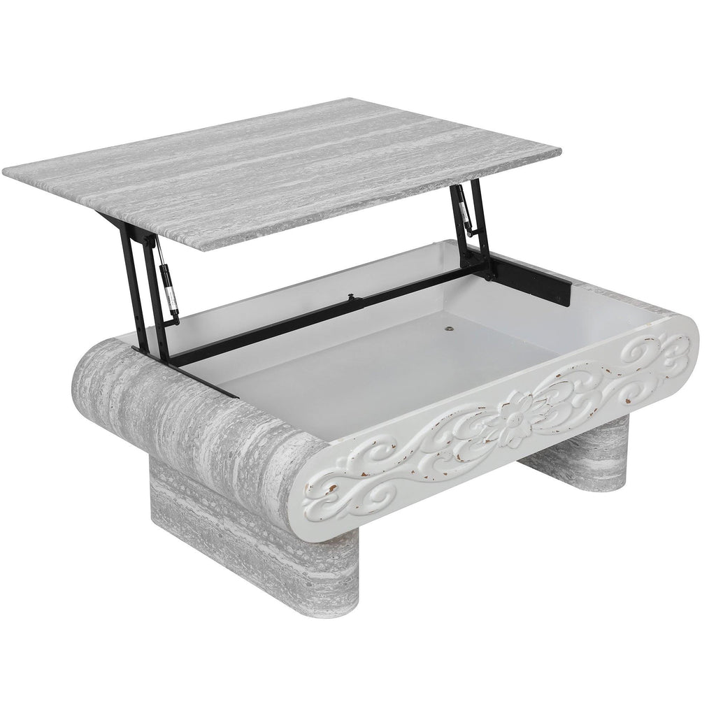 Lift Top Coffee Table with Storage - Modern Design.