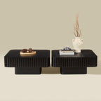 2PCS Modern Drum Coffee Table Set for Living Room.