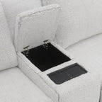 Tarrance Gray Power Recliner Sectional with Multifunction.