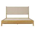 Queen Rubber Wood Bed Frame with Headboard.