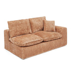 107'' Modern Boucle Sectional Sofa with Ottomans.