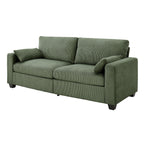 Modern Loveseat Sofa for Small Space - Removable Cover & Spring Cushions.