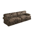 Black Floral Cloud Couch - 3&4-Seater Oxford Fabric Sofa.