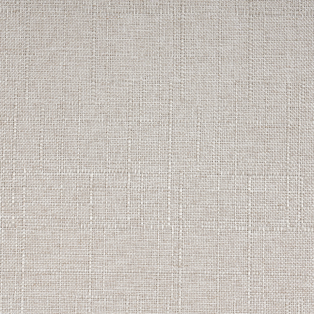 Fabric texture detail of beige upholstery used in retro dining set chairs and bench, showcasing durable and stylish material.