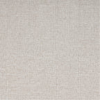 Fabric texture detail of beige upholstery used in retro dining set chairs and bench, showcasing durable and stylish material.