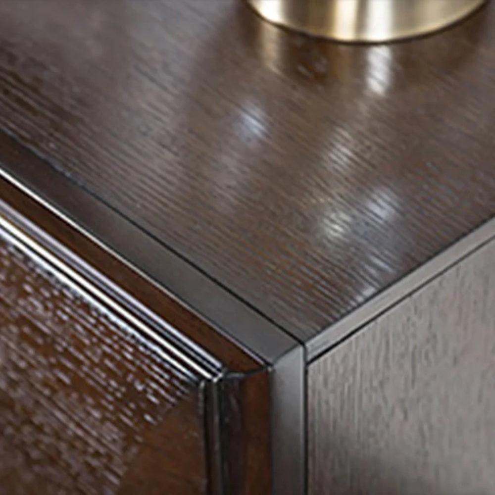 Espresso Finish Nightstand with Dovetail Drawers.