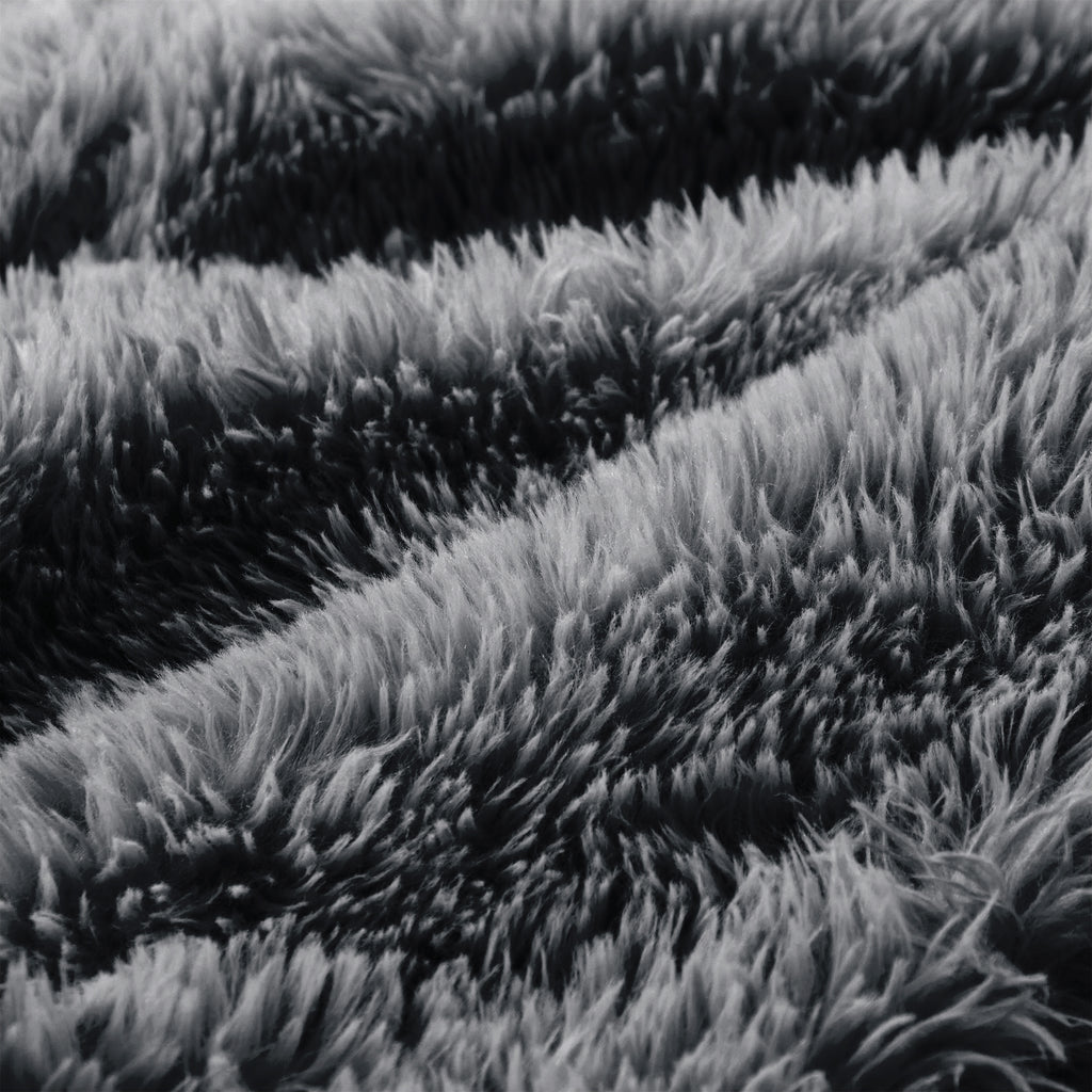 Detail of soft, plush fabric on Modular Sofa Dark Grey - Boneless Design. Anti-slip surface ideal for cozy lounging.