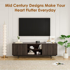 Mid Century Modern TV Stand for TVs Up to 75 inches.