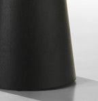 Jacopo Round Black End Table - 22' Diameter Pedestal Base.