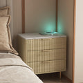 Smart Nightstand with Charging Station and Night Light.