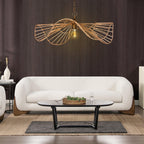 Alpine 90.5' Sherpa Sofa, Ivory White Boucle.