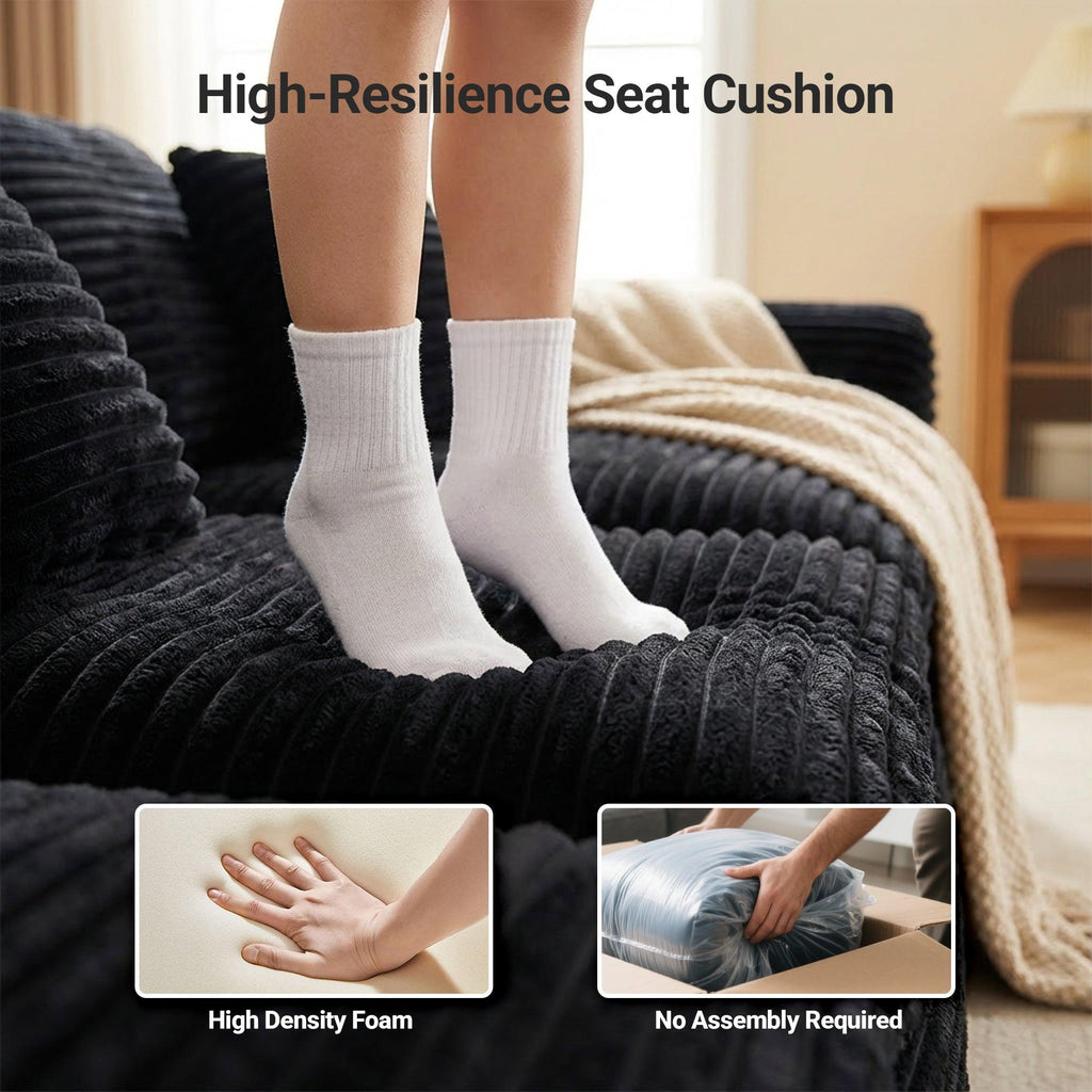 High-Resilience Boneless Sponge Sofa - Flexible Configurations.