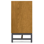 Oak Sideboard Buffet with 3 Doors and Storage.