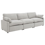 Hollander Grey Power Reclining Sofa with Comfort Features.