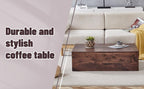 Walnut MDF Coffee Table - 39.3x23.6x12 Inch Design.