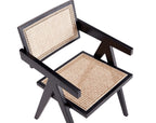 Hamlet Wood Armchair in Black and Natural.