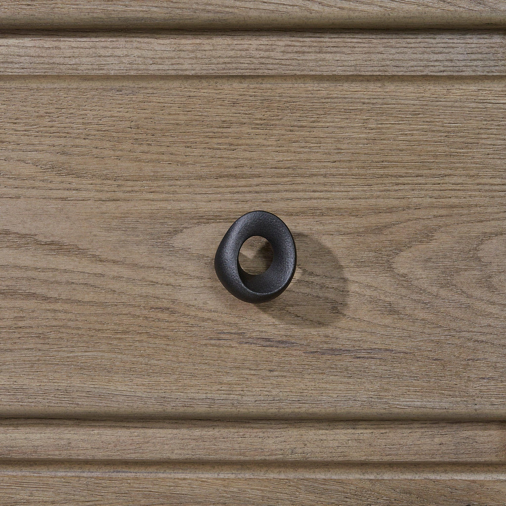 English Knotty Oak Dresser with Cedar-Lined Drawers.