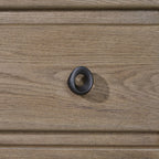 English Knotty Oak Dresser with Cedar-Lined Drawers.