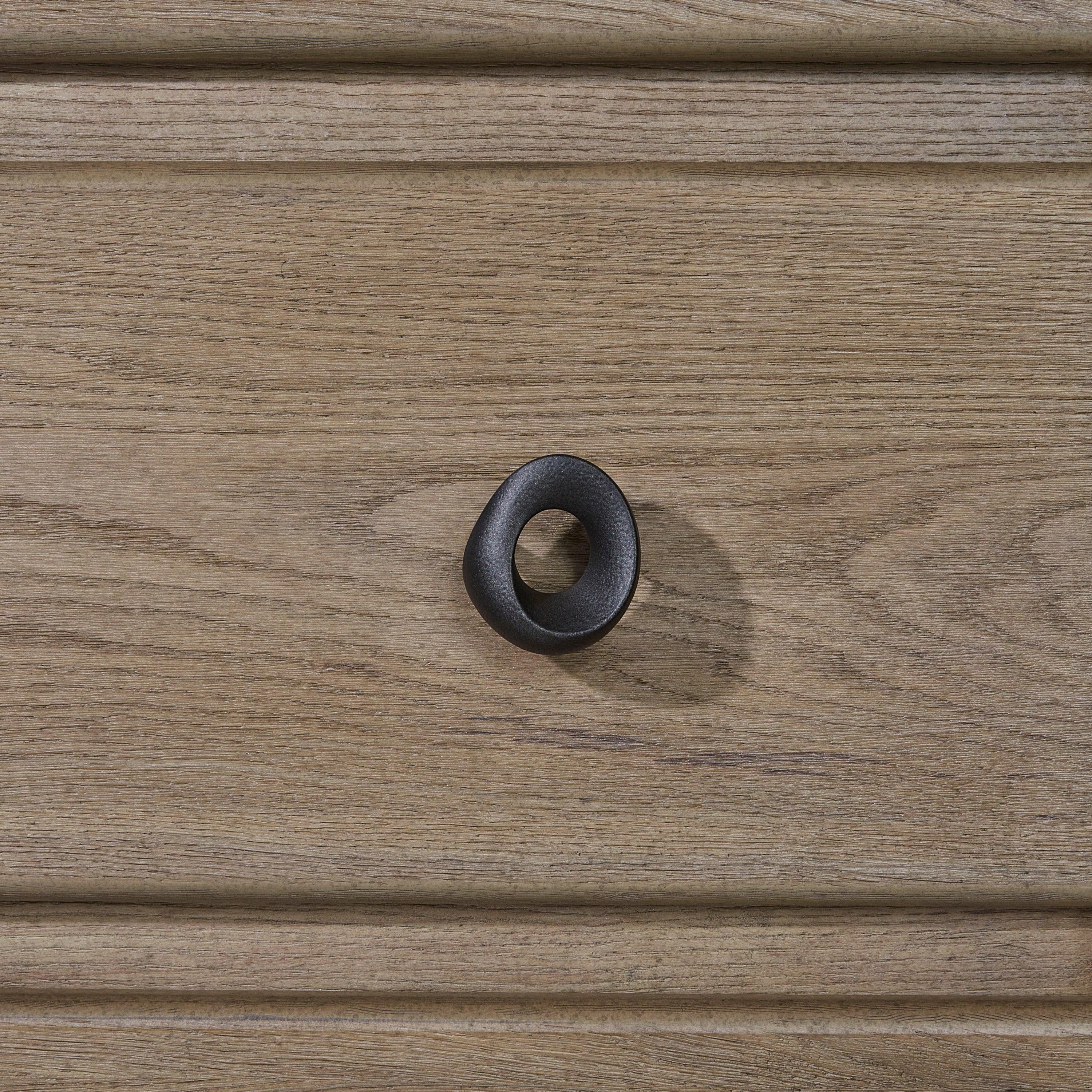 English Knotty Oak Dresser with Cedar-Lined Drawers.