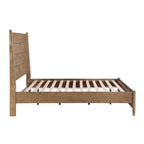 Queen Platform Bed with Removable Upholstery Cushion.