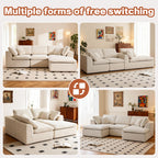 L-Shaped Sectional Sofa - Modern Style with multiple modular configurations, perfect for versatile living room arrangements.