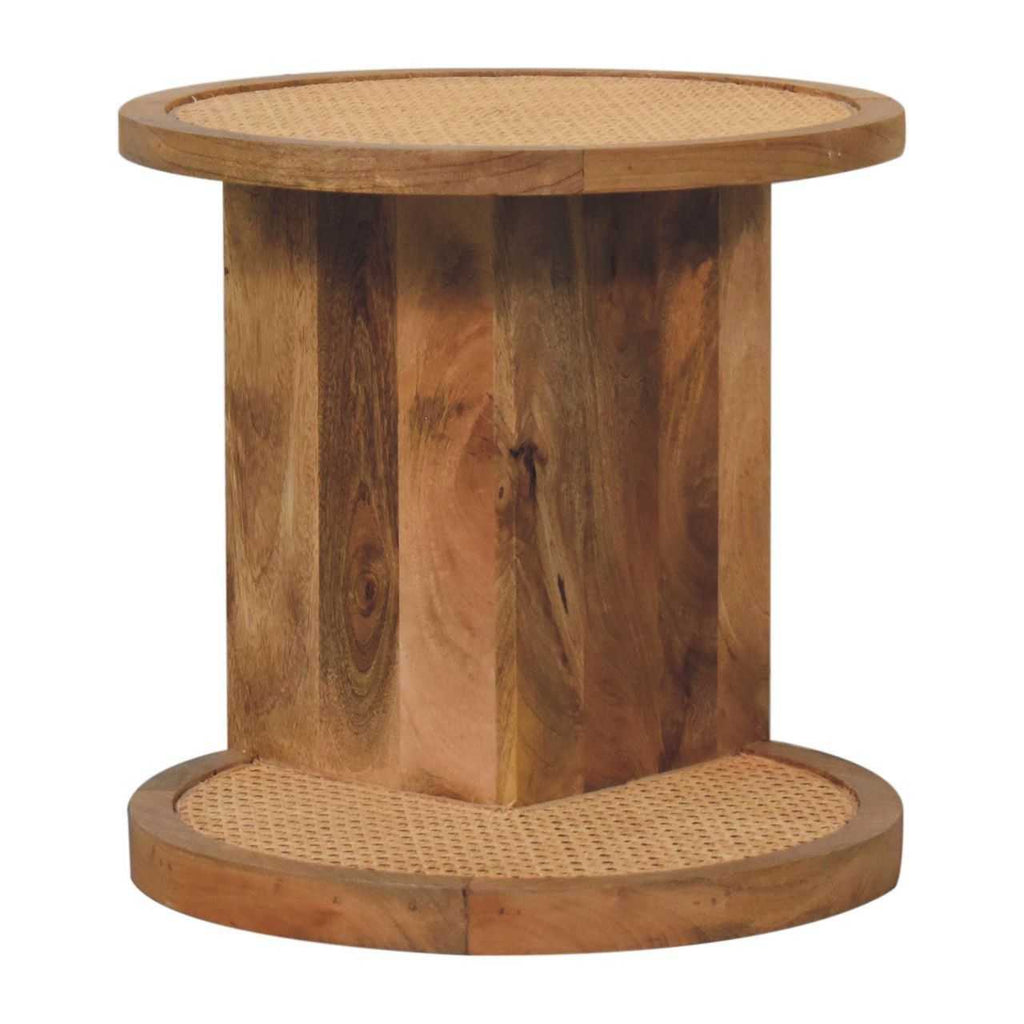 Solid Wood Close-knit Corner End Table