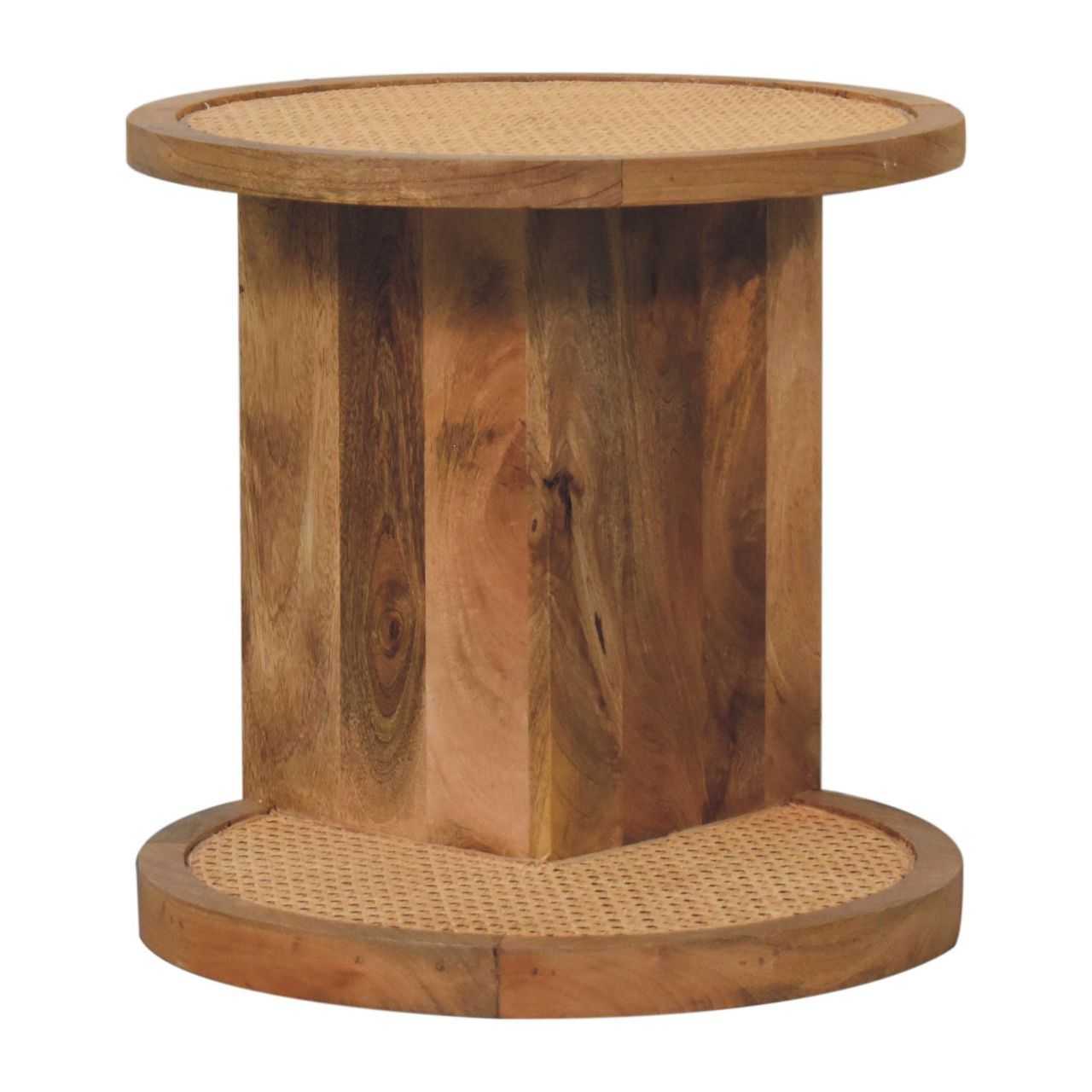 Solid Wood Close-knit Corner End Table