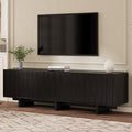 Retro Style Rustic Wood Grain TV Stand for 75' TVs.