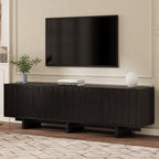 Retro Style Rustic Wood Grain TV Stand for 75' TVs.