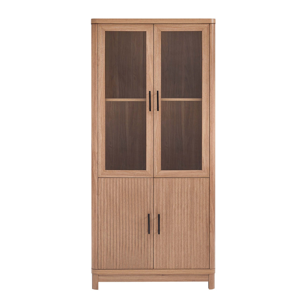 Jodie 31' Bookcase Cabinet in Maple (6-Shelf)